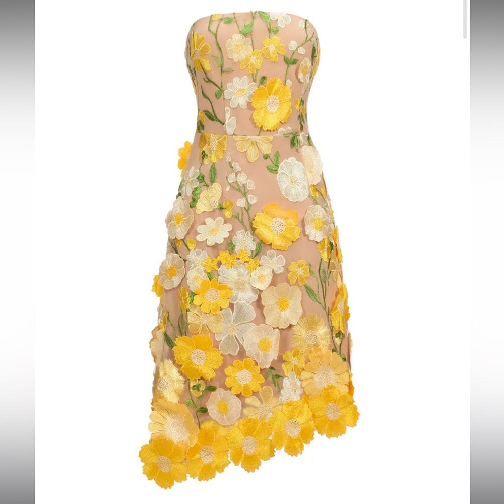 Kimmi sleeveless flowers mini dress
